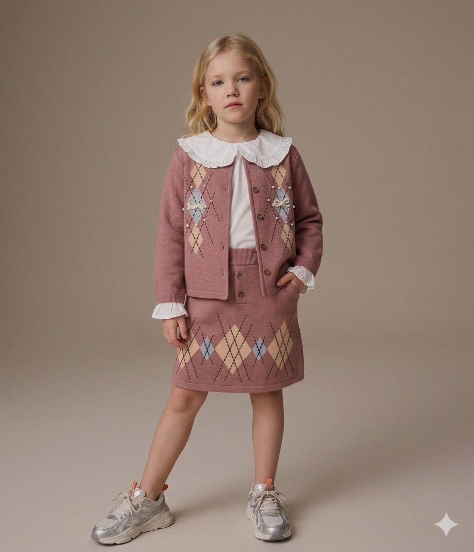 ENSEMBLE FILLE 3 PIECES  1305 /