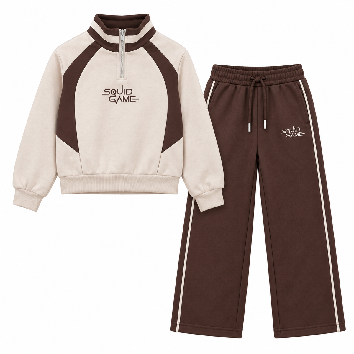 Ensemble Sportif Fille (Sweat Col Zip & Jogging)