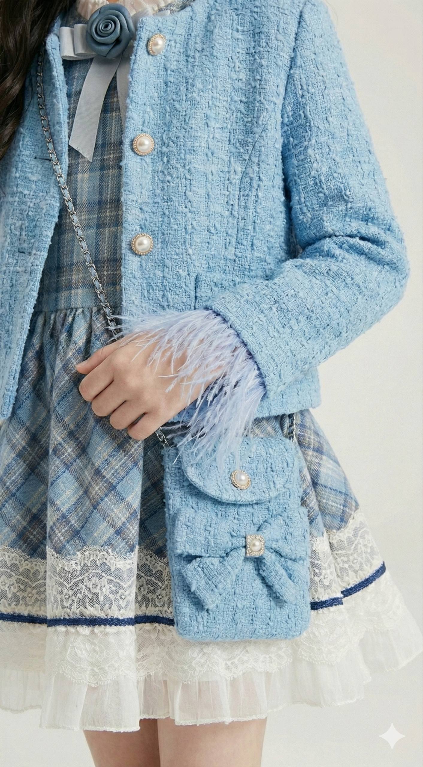 ENSEMBLE ROBE-CARREAUX /