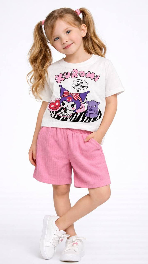 ENSEMBLE 2 PCS T-SHIRT KUROMI ET SHORT 13101