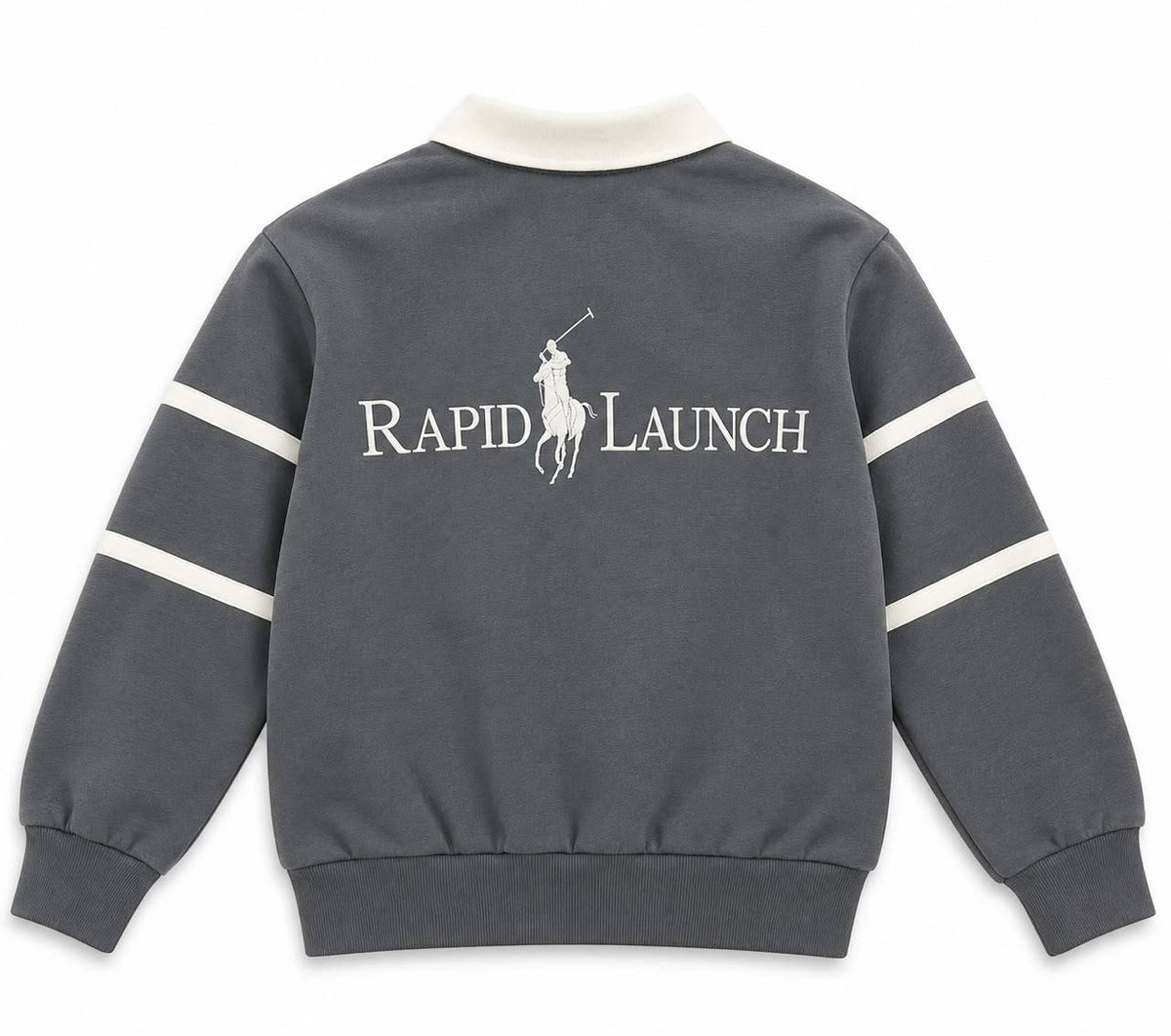 Ensemble Sweat Col Blanc et Pantalon de Jogging TLM-K05