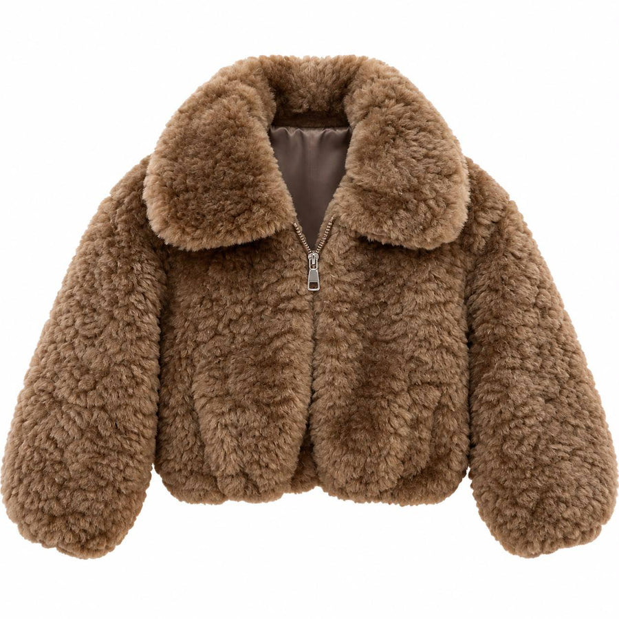 Veste courte effet peluche - 8585