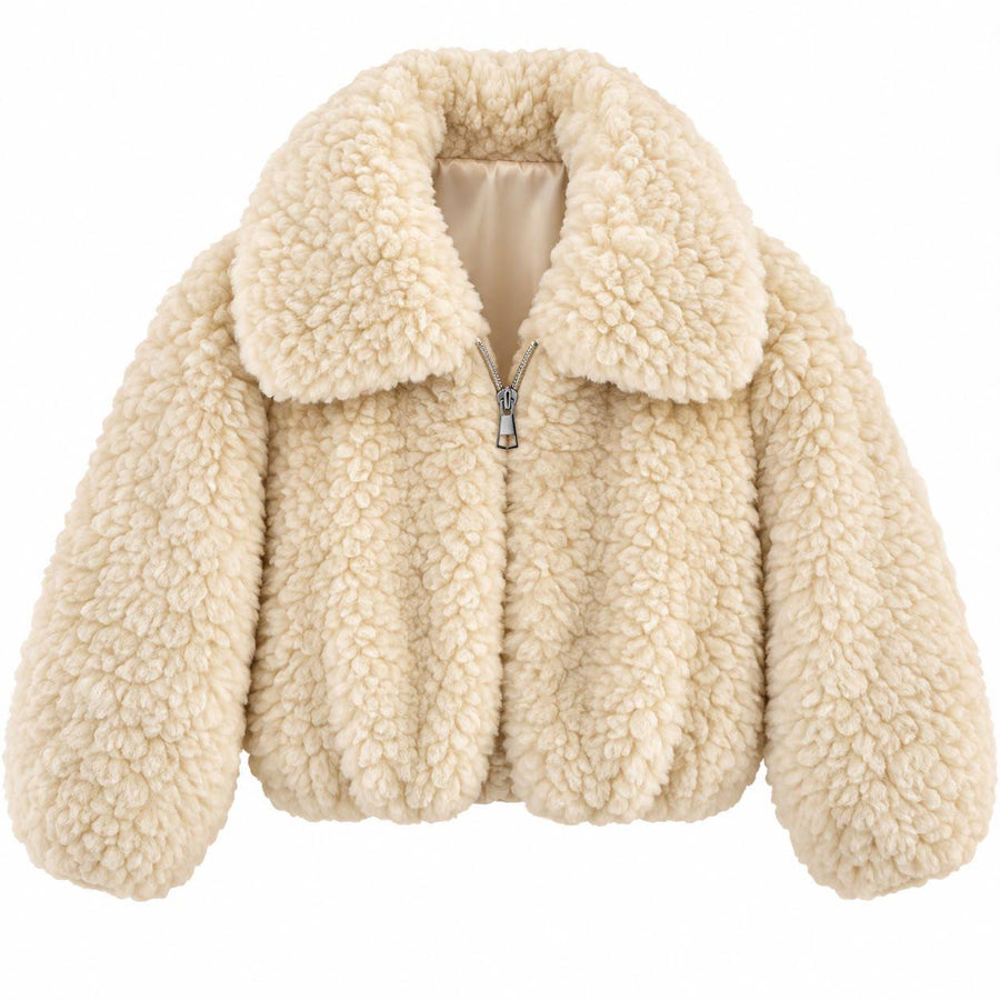Veste courte effet peluche - 8585